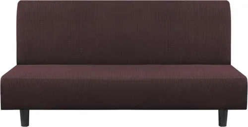 Vista 60 de Funda para futón Flamingo P de gran elasticidad sin brazos - Funda para sofá futón de tamaño completo y queen, de jacquard suave y grueso
