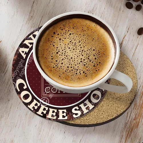 Vista 6 de Café y té perfectos de café, tazas personalizadas de Chic Sign Rústico, estilo vintage, retro, cocina, bar, pub, cafetería, cobertizo de cueva 0079