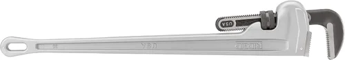 Vista 11 de RIDGID 31110 Modelo 836 Llave de tubería de plomería recta de aluminio de 36 pulgadas, plata, fabricada en los Estados Unidos