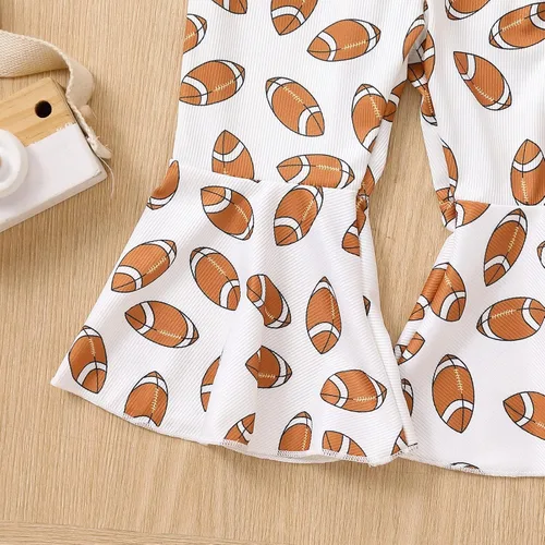 Vista 4 de Lamuusaa Traje de fútbol para niña pequeña, sin mangas, con tirantes, overoles acampanados, talla 6M-4T