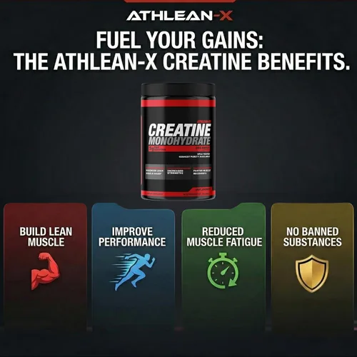 Vista 2 de ATHLEAN-X X-CREATINE - Polvo de monohidrato de creatina micronizada pura, apoya la fuerza muscular, la potencia y la recuperación, sin gluten, sin