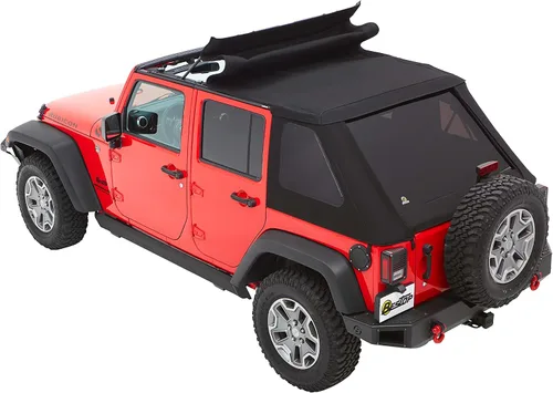 Vista 5 de Bestop 56853-35 - Toldo Trektop Black Diamond para Jeep Wrangler JK Unlimited de 4 puertas 2007-2018