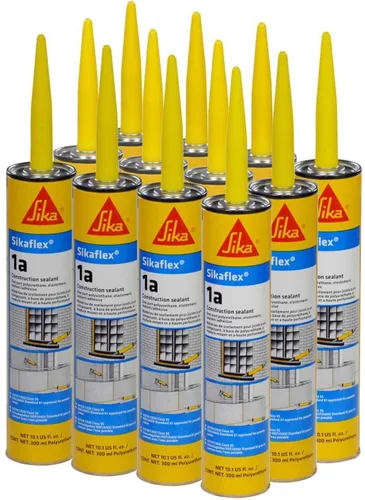 Vista 10 de Kit Sikaflex 1a - Sellador de poliuretano de un componente, flexible, sin goteo, para superficies verticales y horizontales de hormigón