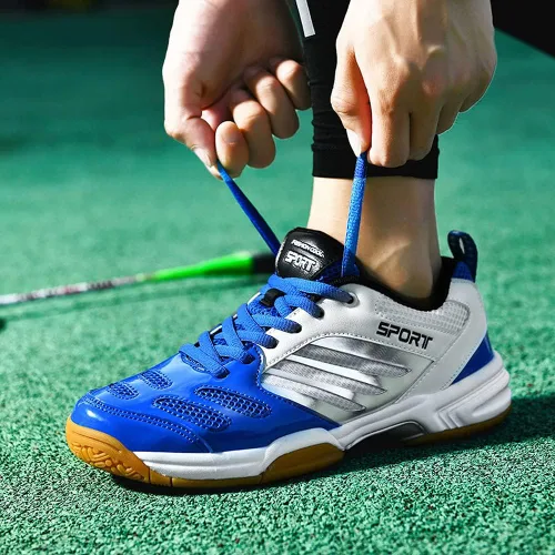 Vista 7 de zxcvb Tenis Bádminton Zapatos de los Hombres Nuevos Tendón de Ox Inferior de Desgaste Antideslizante de los Hombres de Baja Primavera Tenis de Mesa