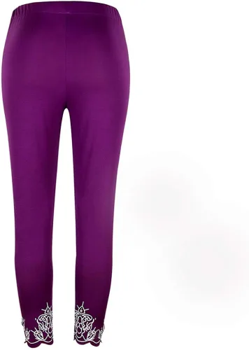 Vista 3 de Aniywn Pantalones de yoga para mujer, talla grande, ajustados, estampados, elásticos, casuales, para entrenamiento, correr, fitness, leggings