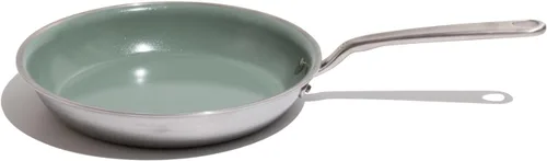 Vista 8 de Made In Utensilios de cocina CeramiClad 2.0 - Sartén antiadherente de 10 pulgadas (mango inoxidable), revestimiento de acero inoxidable de 5 capas