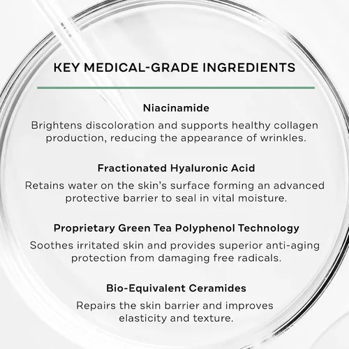 Vista 3 de Replenix Age Restore - Hidratante facial iluminador con ácido hialurónico, niacinamida y ceramidas, crema facial sin aceite de grado médico