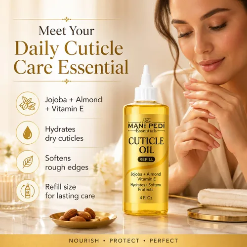 Vista 2 de TMPE Aceite nutritivo para cutículas a granel para uñas, almendra y jojoba