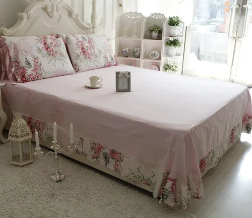 Vista 5 de FADFAY - Juego de sábanas con diseño floral, bolsillo profundo y 100% algodón, 4 piezas