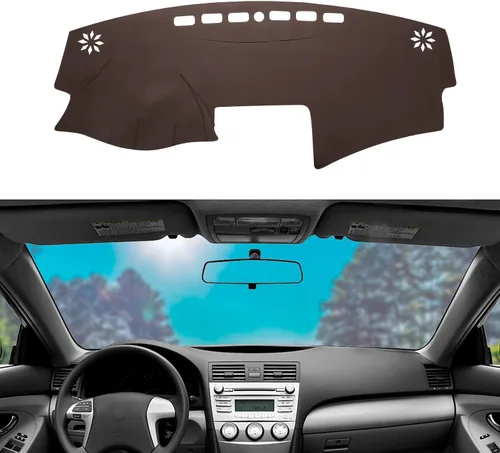 Vista 15 de Alfombrilla de salpicadero de cuero con protección solar compatible para 99-06 Chevy Silverado GMC Sierra, 00-06 Chevy Suburban Tahoe GMC Yukon/XL