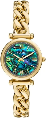 Vista 23 de Fossil Carlie - Reloj de cuarzo de acero inoxidable de tres manecillas para mujer