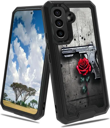 Vista 45 de Funda para Samsung S23 FE Funda Galaxy S23 FE 2 en 1 PC duro de doble capa TPU suave a prueba de golpes Funda protectora para Samsung Galaxy S23 FE