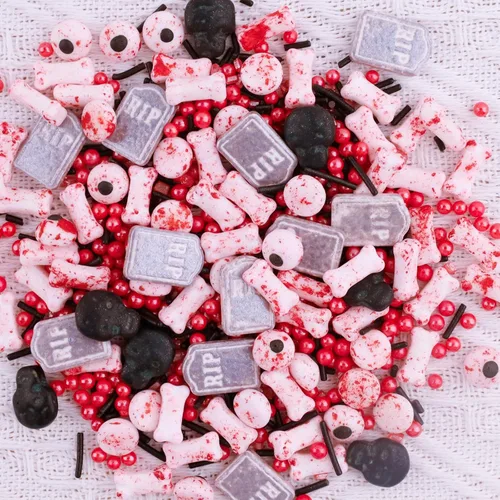 Vista 9 de LEBERY Globos Oculares de Caramelo de 3 Oz Ojos de Caramelo Rojos Sangrientos, Chispas de Halloween Ojos Comestibles Globos Oculares Rojos