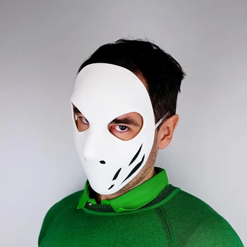 Vista 4 de Tactical Skull Stealth Assassin Mask 3D Printed Horror Villain Cosplay Halloween Costume Mask