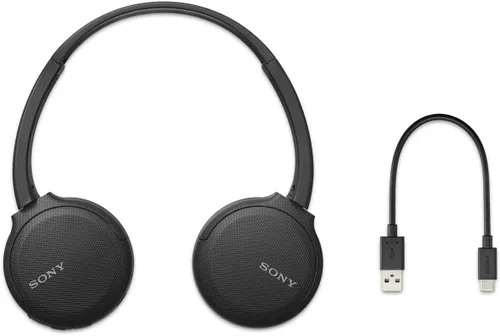 Vista 7 de Sony Auriculares inalámbricos WH-CH510: Auriculares inalámbricos Bluetooth con micrófono para llamadas telefónicas, color negro Batería de hasta