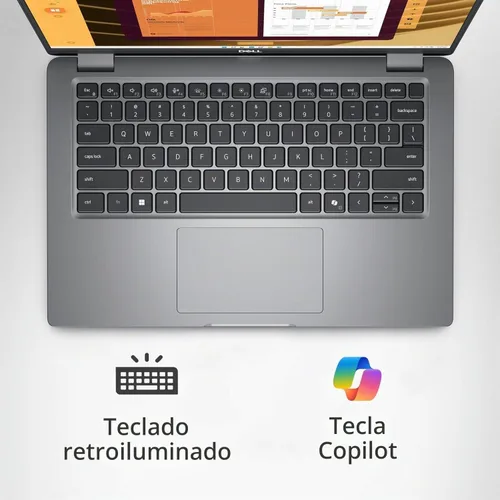 Vista 3 de Laptop Dell Latitude 5450, pantalla táctil de 14", Intel Ultra 7 165H, 16