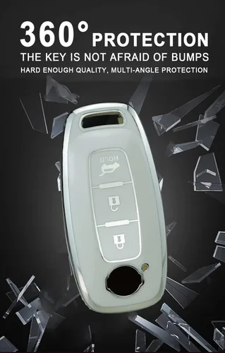 Vista 4 de ontto Funda de llave de 3 botones para Nissan Rogue 2023 Inteligent Smart Remote Key Fob Cover Anti-arañazos