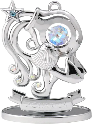 Vista 10 de CRYSTOCRAFT Regalo de sagitario, adorno de constelación con cristal austriaco, adorno de cristal de signo del zodiaco, colección de decoración