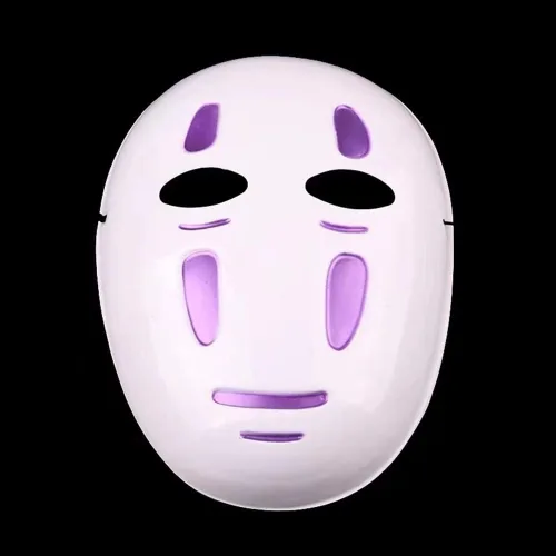 Vista 2 de No Face Man Kaonashi - Disfraz de cosplay de Halloween con máscara+ropa + guantes