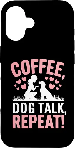 Vista 32 de Coffee Dog Talk Repeat Dog Mom Puppy Love Case for iPhone 17