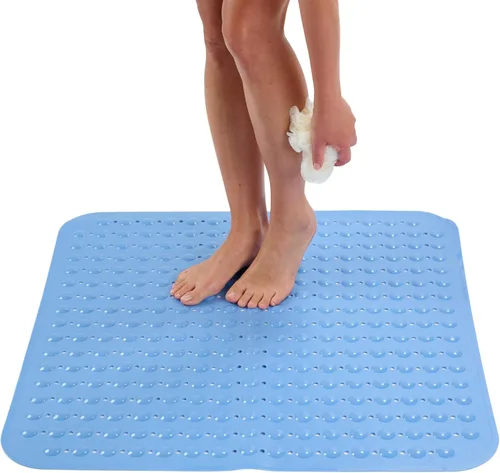 Vista 28 de ENKOSI Tapete de ducha extra grande antideslizante – 47 x 32 pulgadas – Tapete de ducha de baño XL – Tapetes de ducha grandes para suelos de ducha
