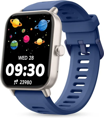 Vista 11 de Reloj inteligente para niños, reloj para niños sin necesidad de teléfono con monitor de frecuencia cardíaca y sueño, monitor de estrés y SpO2