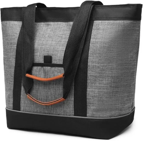 Vista 9 de Insulated Cooler Bag Reusable Grocery Tote Bags Transport Large Lunch Box for Women
