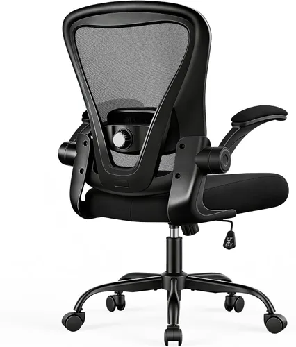 Vista 8 de Office Chair, Ergonomic Office Chair with Headrest, Comfy Home Office Desk Chairs with Lumbar Support & Flip-up Armrests, 330LBS High Back Mesh