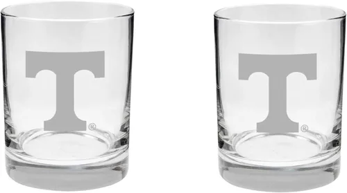 Vista 6 de Alabama - Juego de 2 vasos de cristal grabado satinado de 2 caras Marea carmesí de Alabama