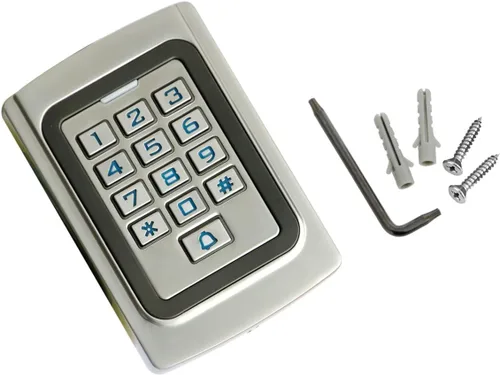 Vista 9 de IP68 impermeable universal 12 V 24 V DC funda de metal digital con cable para puerta de garaje, abridor de puertas y sistemas de control de acceso