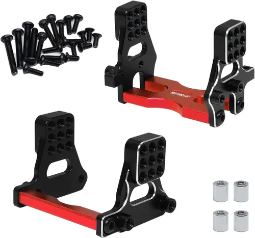 Vista 7 de Torre de aluminio con múltiples orificios para amortiguador TRX4M Defender 1/18 RC Crawler Shock Kit (azul oscuro)
