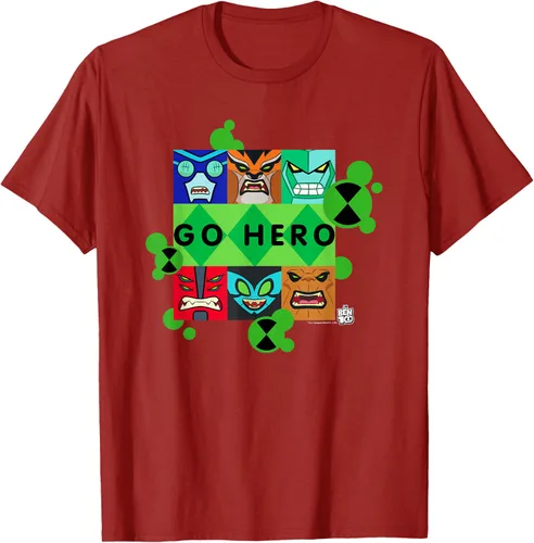 Vista 58 de Ben 10 Go Hero - Camiseta, Azul / Patchwork, S