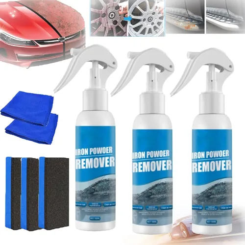 Vista 10 de RJDJ Spray de eliminación de óxido para automóvil, limpiador de pintura de metal, removedor de óxido, limpiador multifuncional de hierro