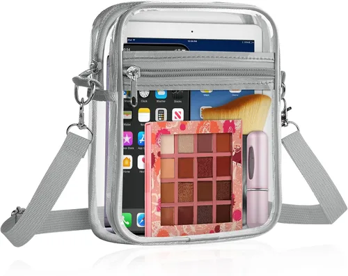 Vista 19 de Clear Crossbody Bag, Stadium Approved Clear Purse Bag With Adjustable Shoulder Strap, Messenger Bags