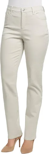 Vista 9 de Gloria Vanderbilt - Pantalones de mezclilla Amanda clásicos de tiro alto y pierna cónica petite para mujer Begonia Bloom
