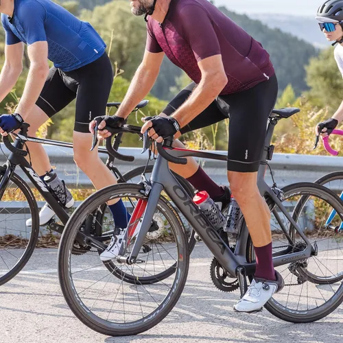 Vista 5 de GripGrab ProGel - Guantes acolchados de medio dedo para ciclismo de verano, guantes de ciclismo para hombres, guantes de ciclismo sin dedos