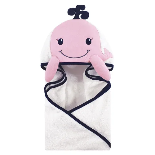 Vista 10 de Hudson Baby Toalla con capucha unisex de algodón con cara de animal para bebé, cocodrilo, talla única