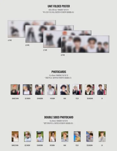 Vista 4 de STRAY KIDS : NOEASY [Standard Ver - A TYPE] 2º álbum CD+Tarjeta fotográfica de doble cara+Póster de unidad+pegatina+Photocards+Photobook+Lyrics
