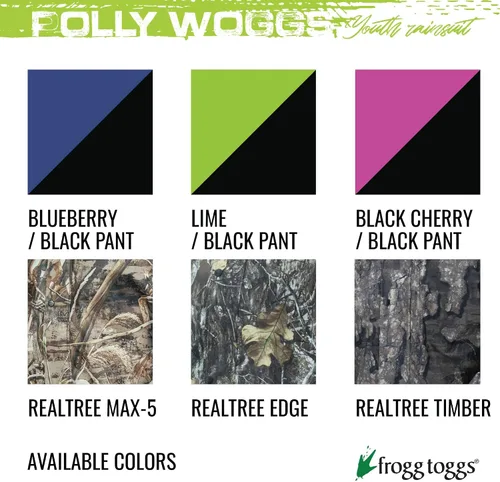 Vista 5 de FROGG TOGGS Youth Polly Woggs Waterproof Breathable Rain Suit