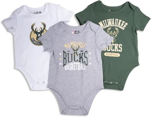 Vista 10 de Ultra Game Conjunto de cuerpo para bebé de la NBA oficial para jóvenes, súper suave, de algodón, paquete de 3 Creeper