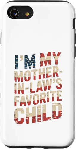 Vista 18 de Im My Mother in Law Favorite Child USA FlagFunny Parent Case for iPhone 16