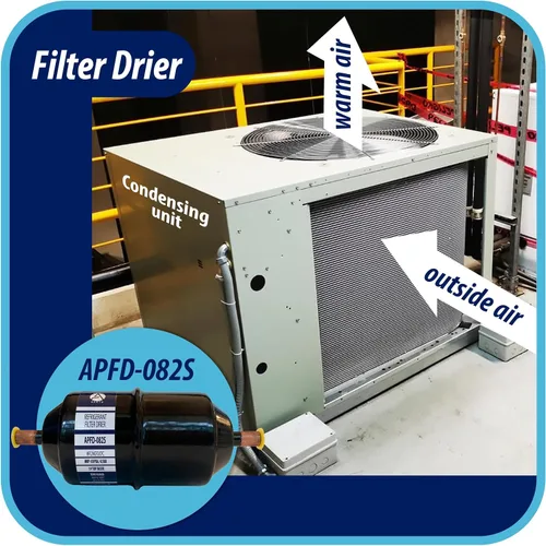 Vista 7 de Appli Parts APFD-082S 1/4 pulg. Filtro Secador de Línea Líquida Refrigerante AC para Refrigeración HVAC 082S ODF Conexión por Soldadura Universal