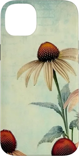 Vista 15 de iPhone 16 Vintage Coneflower Case