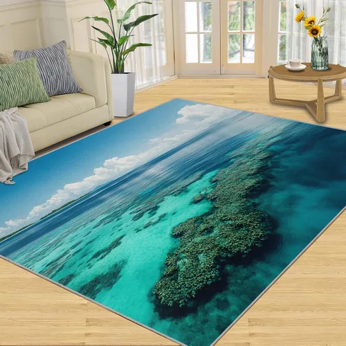 Vista 68 de Desert Dunes Rugs for Bedroom, Desert Landscape Area Rug, Natural Scenery Rugs for Living Room, Indoor Non-Slip Rug, Machine Washable Carpet for