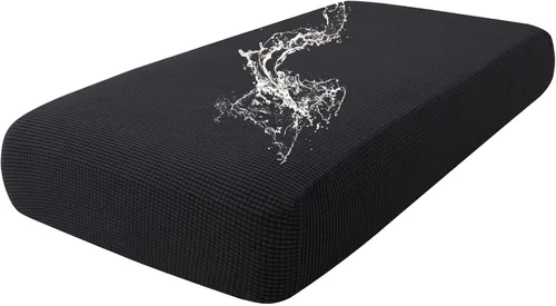 Vista 126 de Fundas impermeables para sofá seccional, fundas de cojín antideslizantes para sofá Ajuste seccional en forma de L, tela jacquard elástica, parte