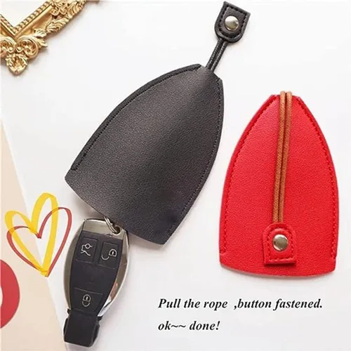Vista 3 de RJDJ Bolso de la llave del cuero de la PU de las frutas lindas, creativo extraíble lindo caso de la llave del coche de la gran capacidad, bolso