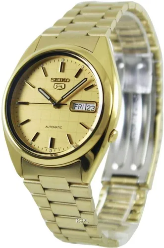 Vista 3 de Seiko 5 Reloj de acero inoxidable para hombre Day/date Calendar, Luminous Hands, Stainless Steel Case & Bracelet, Black Dial, 7S26 Automatic