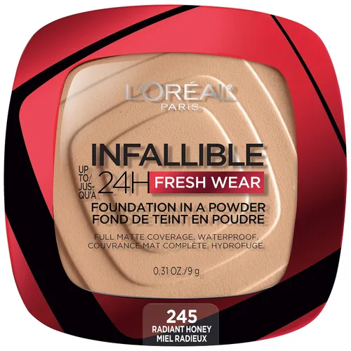 Vista 25 de L'Oréal Paris Infallible - Base de maquillaje en polvo, 24 horas de uso, impermeable, ámbar profundo, paquete de 3