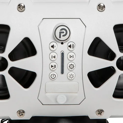 Vista 5 de Bazooka Party Bar MINI Altavoz Bluetooth portátil impermeable IP66 Luces RGB Botón de emparejamiento para fiestas Hasta 70 HORAS de duración