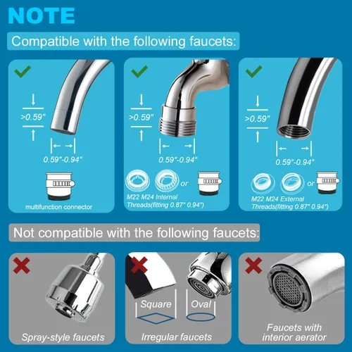 Vista 8 de ALTHY Filtro de agua para grifo, purificador de agua sin BPA, certificado que reduce el cloro, metales pesados y mal sabor, solo se adapta a grifo